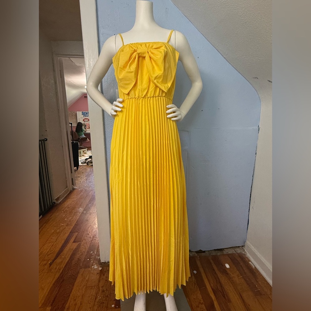 Sunny Yellow Bow Dress